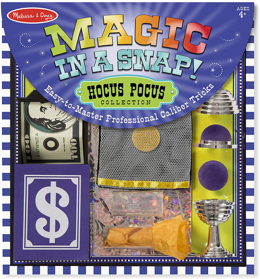 Melissa & Doug Magic in a Snap! Hocus Pocus Collection Magic Tricks Set (12 pcs)