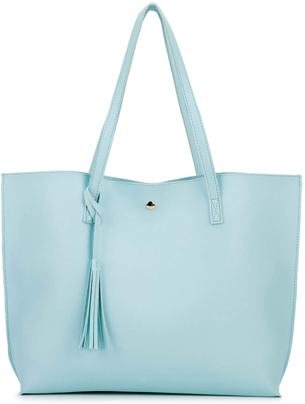 Women's Tote Bags Top Handle Satchel Handbags Faux Leather Tassel Shoulder Purse