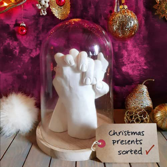 Edinburgh Hand Casting Kit for 2 - Premium DIY Hand Hold Statue Casting Kit for Christmas, Wedding, Anniversary, Husband, Wife, or Couple Gift Idea