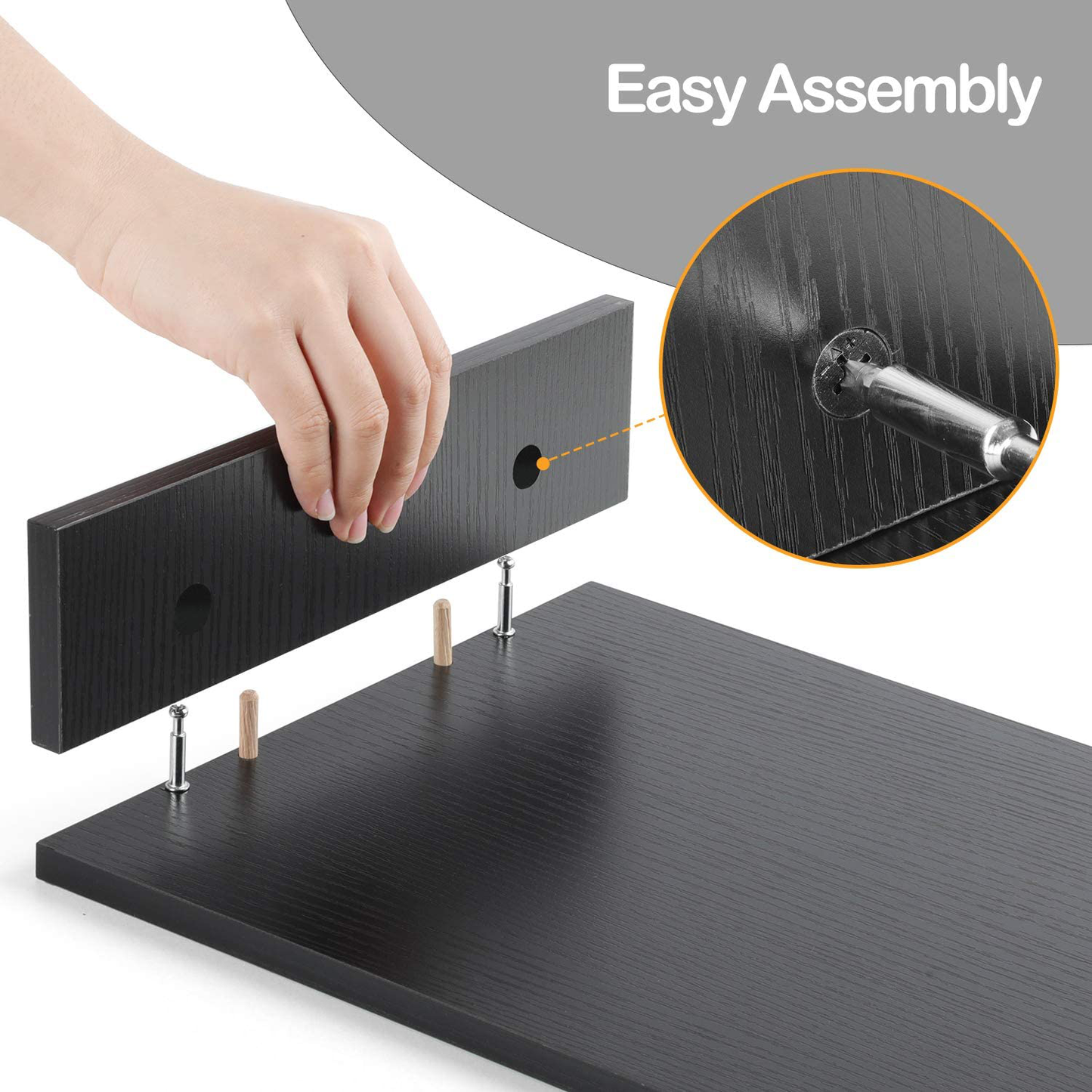 AMERIERGO Dual Monitor Stand Riser- 3 Shelf Screen Stand with Adjustable Length and Angle, 2 Extra Functional Slot Desktop Organizer Stand for PC, Computer, Laptop (Black)