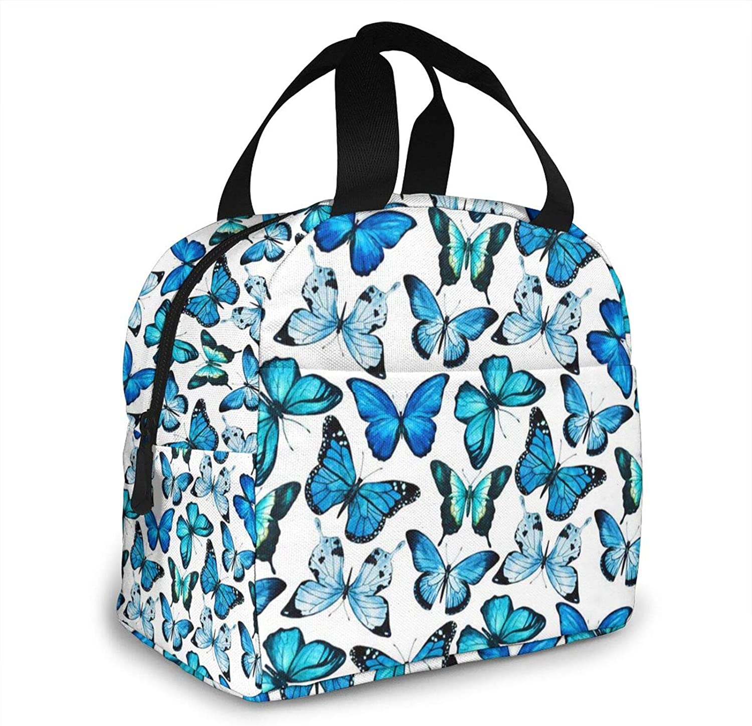 Lunch Bags for Women with Containers Butterfly Insulated Lunch Box Freezable Cooler Thermal Waterproof Women Lunch Tote Bag for Work