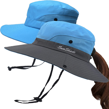 Fishing Sun Bucket Hat for Men or Women 3” Wide Brim UPF 50+