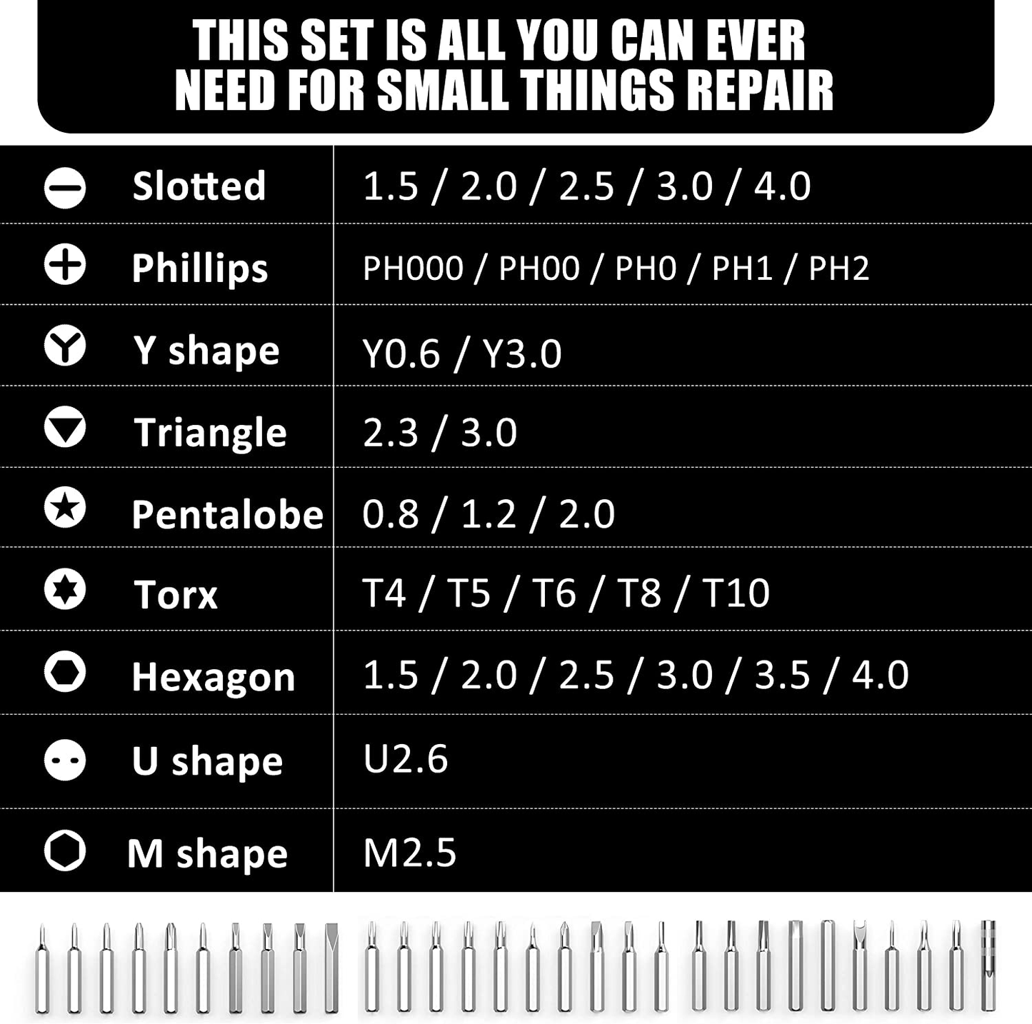 32 In 1 Small Screwdriver Set, Mini Magnetic Screwdriver Set