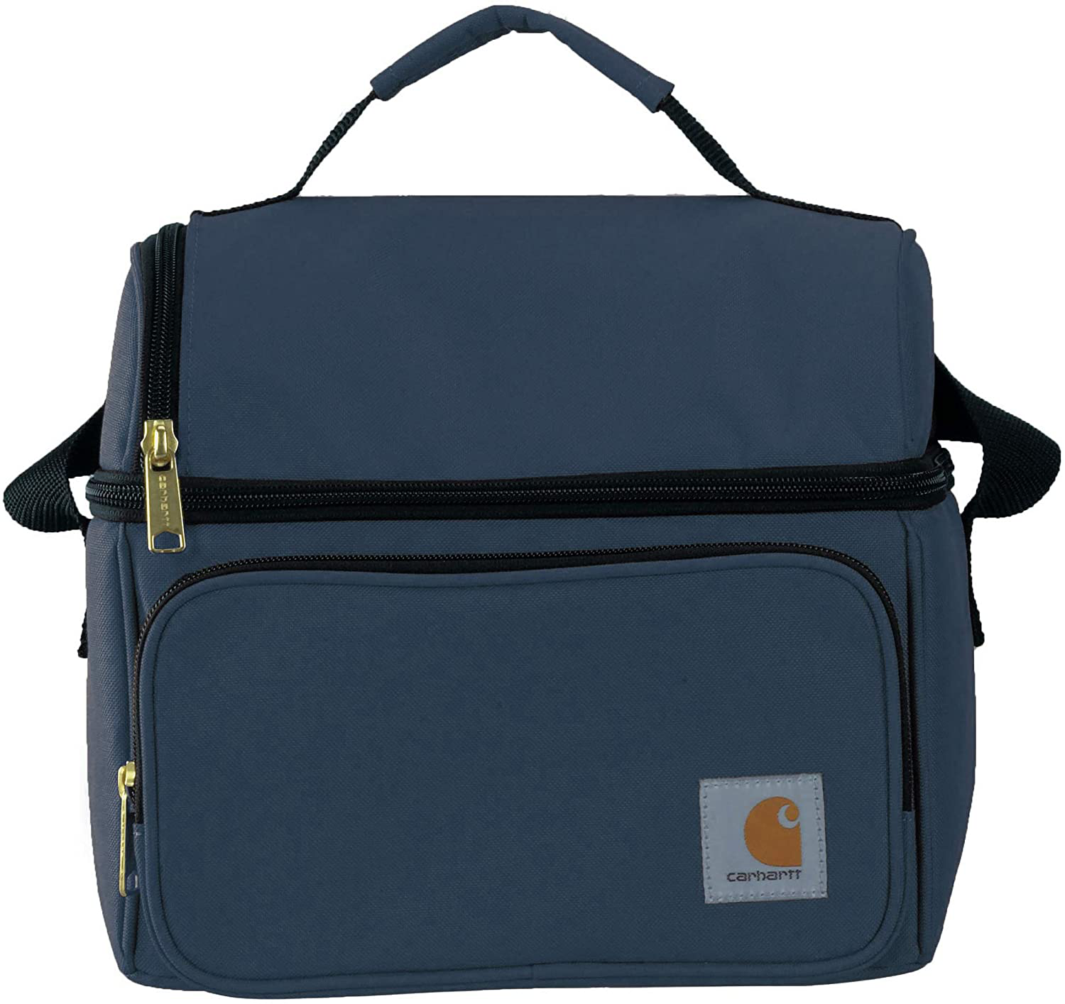 Carhartt Deluxe Dual Compartment Insulated Lunch Cooler Bag, Black