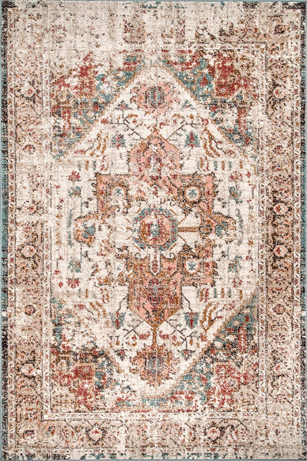 nuLOOM Shane Persian Vintage Accent Rug, 2' x 3', Beige