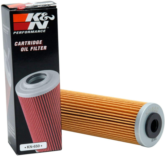 K&N Motorcycle Oil Filter: High Performance, Premium, Designed to be used with Synthetic or Conventional Oils: Fits Select KTM, Husqvarna Vehicles, KN-650