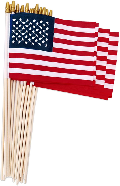 Multi-Pack - 4x6 Inch American Flags on Sticks
