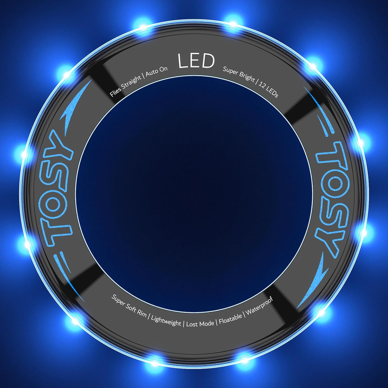 Flying Ring - RGB Multi Colors, Waterproof, Soft & Lightweight Frisbee Toy