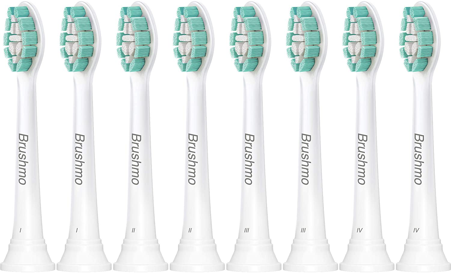 Brushmo Replacement Toothbrush Heads Compatible with Sonicare Electric Toothbrush 8 Pack