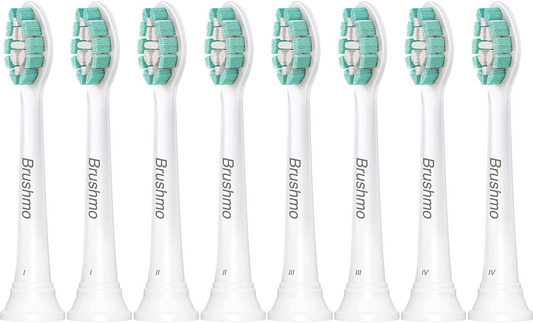 Brushmo Replacement Toothbrush Heads Compatible with Sonicare Electric Toothbrush 8 Pack