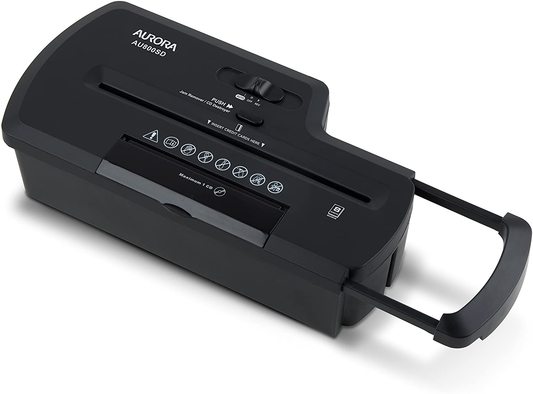 Professional Strip Cut Paper Shredder - Sit On Top 8-Sheet Strip-Cut