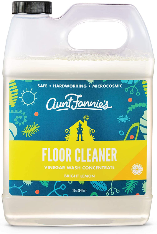 Aunt Fannie's Floor Cleaner Vinegar Wash - Multi-Surface Cleaner, 32 oz. (6-Pack, Eucalyptus)