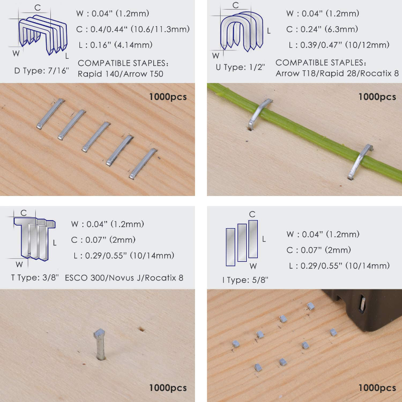 4 In 1 Heavy Duty Upholstery Staple Gun with 4000 Staples