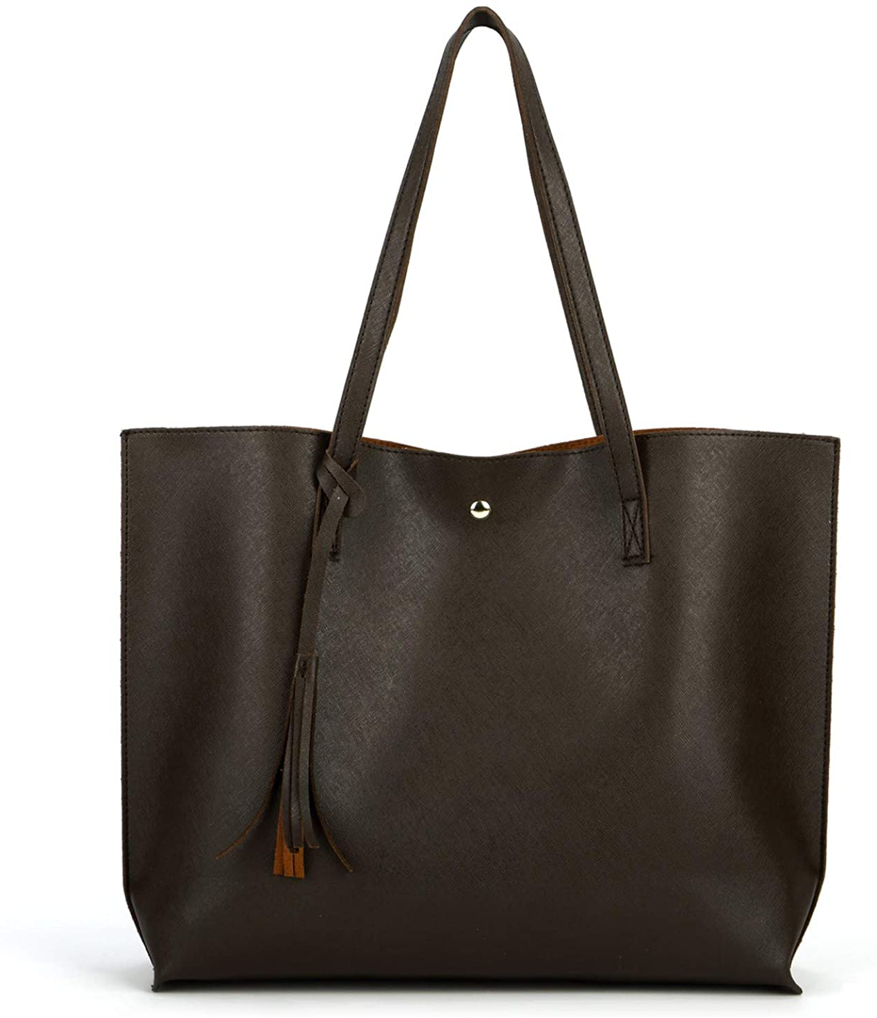 Women's Tote Bags Top Handle Satchel Handbags Faux Leather Tassel Shoulder Purse