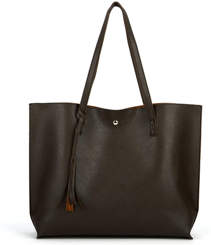 Women's Tote Bags Top Handle Satchel Handbags Faux Leather Tassel Shoulder Purse