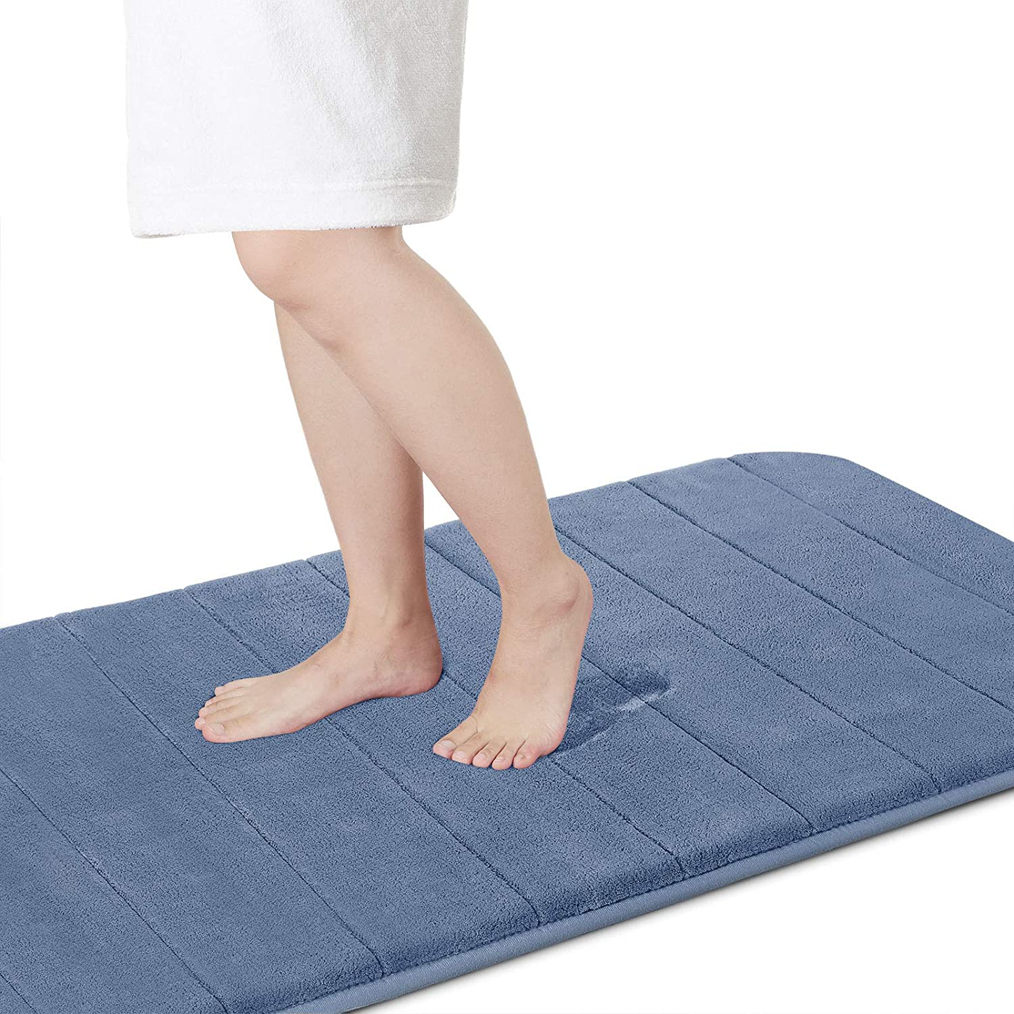 Memory Foam Bath Mat Rug, Comfortable, Soft, Super Water Absorption, Machine Wash, Non-Slip for Bathroom 