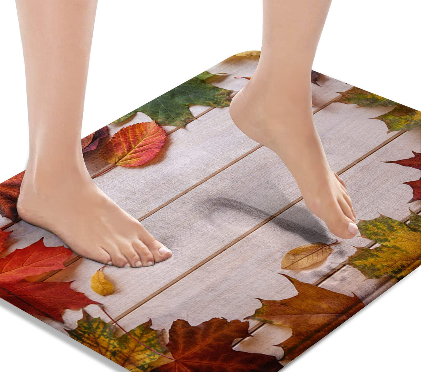 Bath Mats for Bathroom, Bathroom Mats Rugs Non-Slip,  Washable Cover 