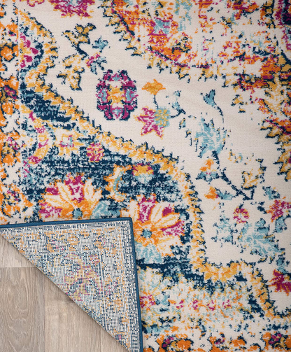 Rugshop Vintage Distressed Bohemian Area Rug 3'3" x 5' Navy