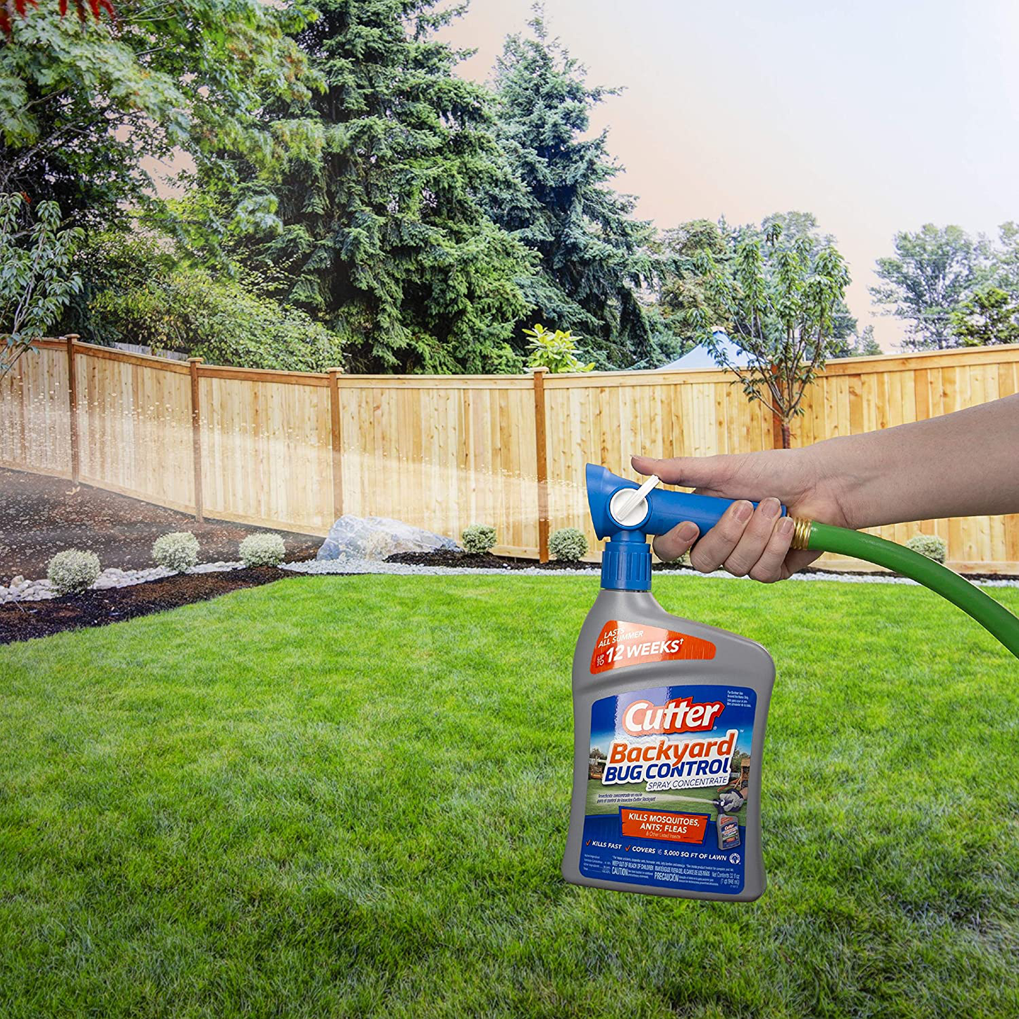 SPECTRUM BRANDS 61067 HG-61067 32Oz Rts Bug Free Spray, Hose, Silver Bottle