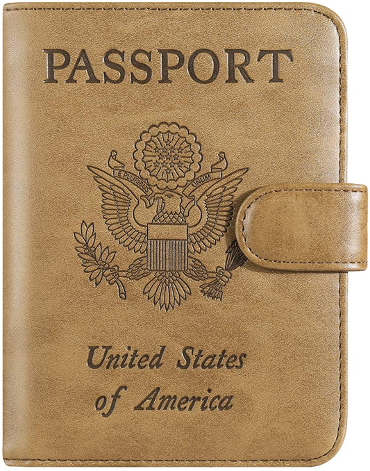 Passport Holder Cover Wallet RFID Blocking Leather Card Case Travel Accessories for Women Men
