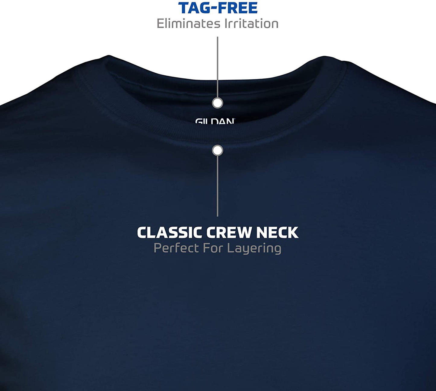 5 Pack Men's Crew T-Shirts in Assorted Colors