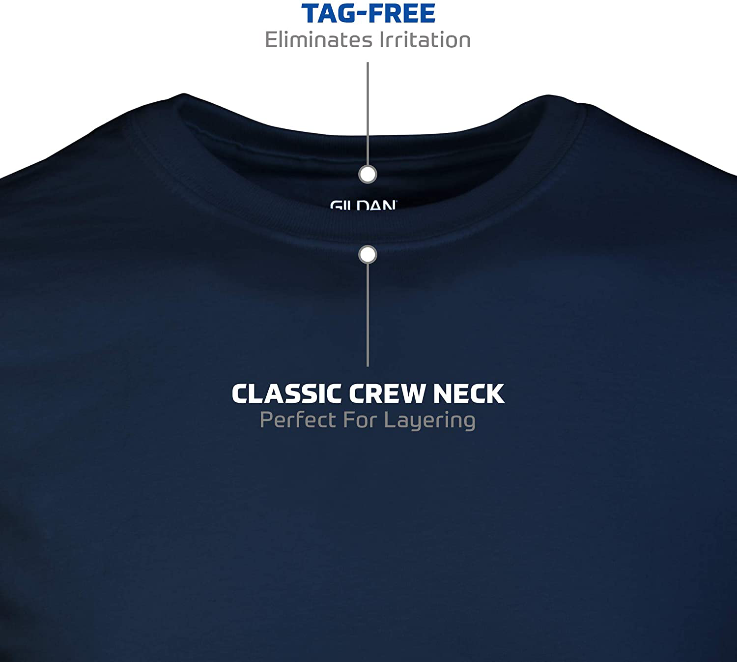 5 Pack Men's Crew T-Shirts in Assorted Colors