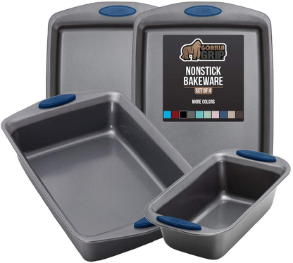 Multipack Gorilla Grip Bakeware Sets, Nonstick, Heavy Duty Carbon Steel
