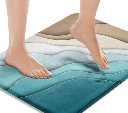 Bath Mats for Bathroom, Bathroom Mats Rugs Non-Slip,  Washable Cover 