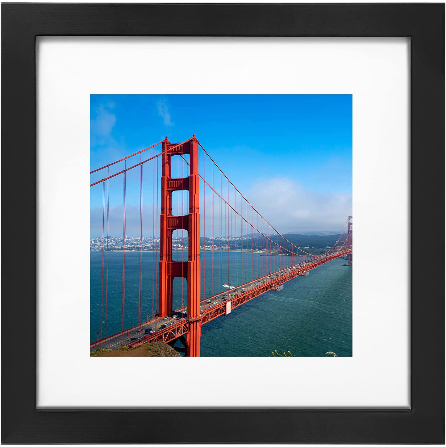 eletecpro 8.5x11 Diploma Certificate Frame, Picture Frame Made of Solid Wood and Tempered Glass with Mats - Display 5x7/6x8 With Mat and 8.5x11 Without Mat