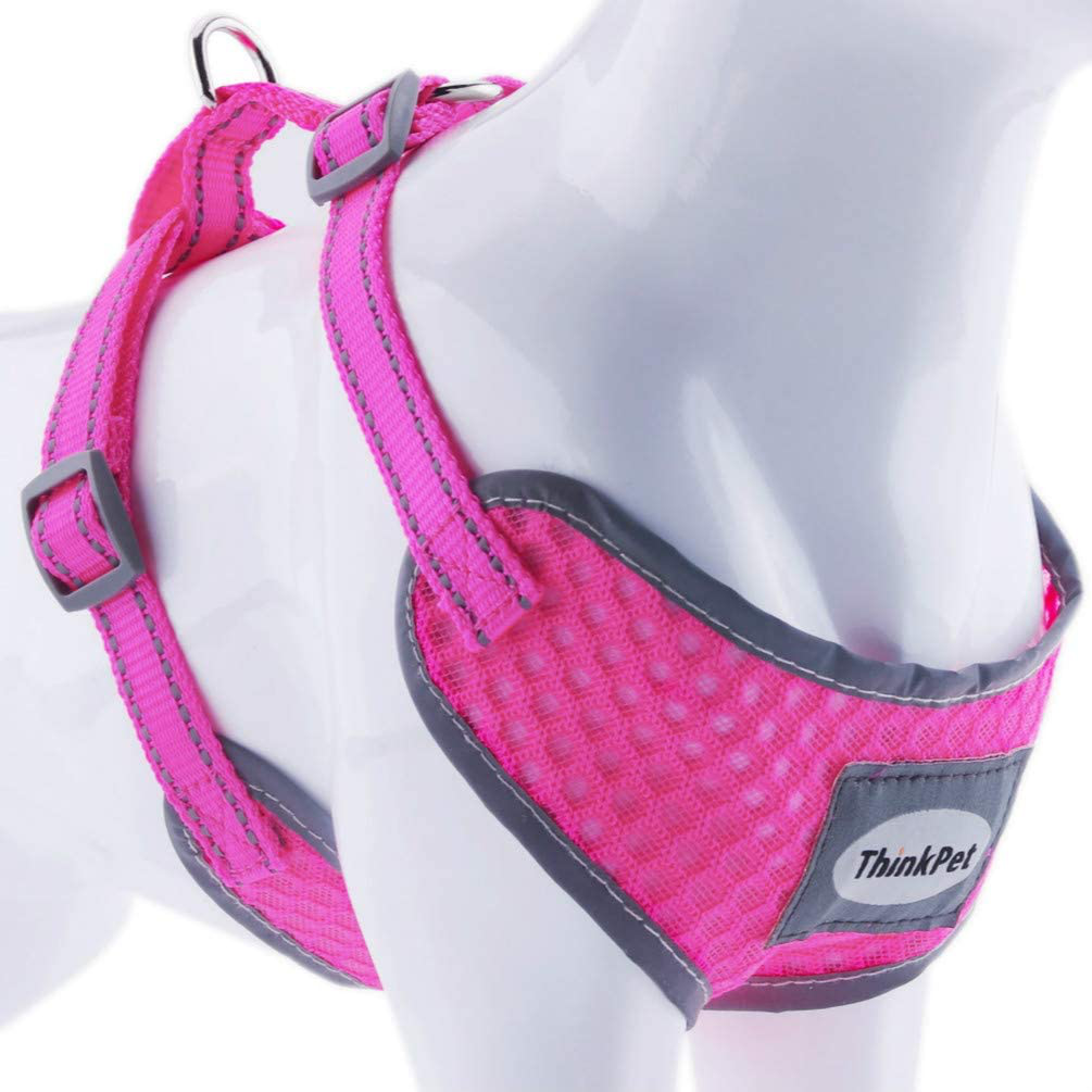 Reflective Breathable Soft Air Mesh No Pull Puppy Harness For Small To Medium Dogs And Cats