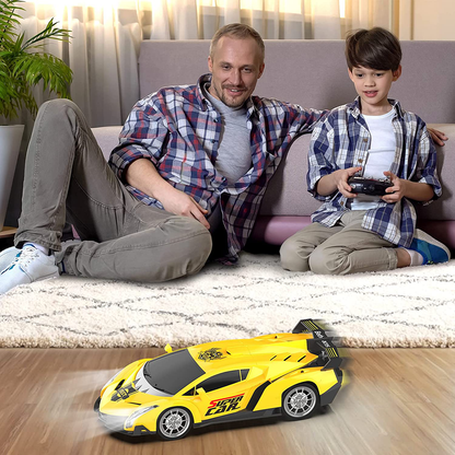 Growsland Remote Control Car RC Cars Xmas Gifts Toys for Kids 1/18 Electric Sport Racing Hobby Rc Crawler Toy Car Model Vehicle for Boys Girls Adults Included Rechargable Batteries (Silver)