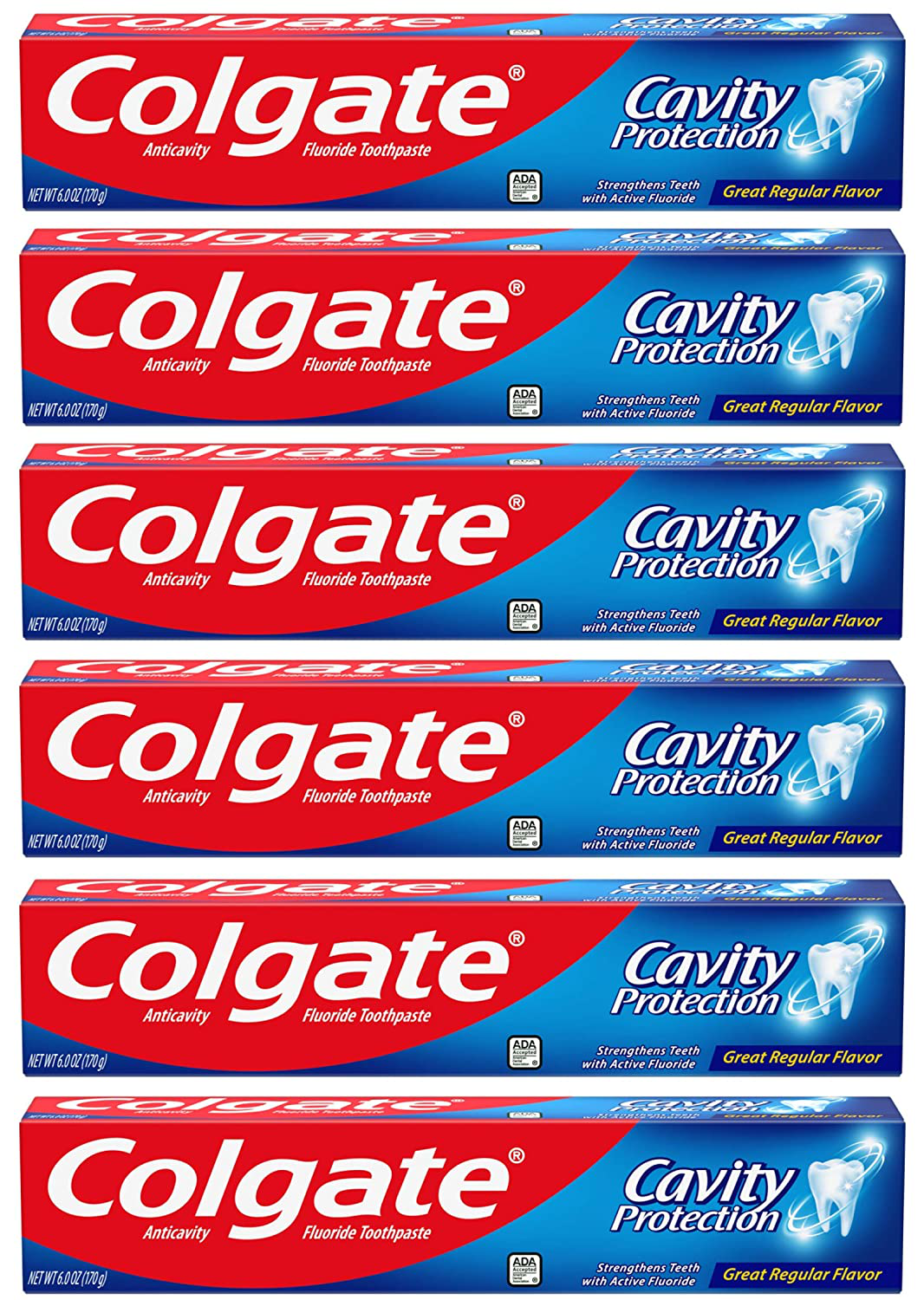 Colgate Cavity Protection Travel Toothpaste with Fluoride, TSA Approved Size - 1 ounce (24 Pack)