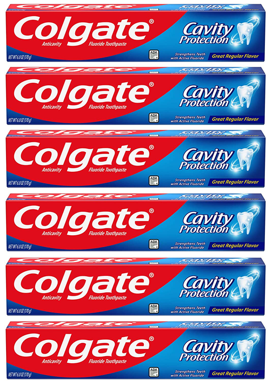 Colgate Cavity Protection Travel Toothpaste with Fluoride, TSA Approved Size - 1 ounce (24 Pack)