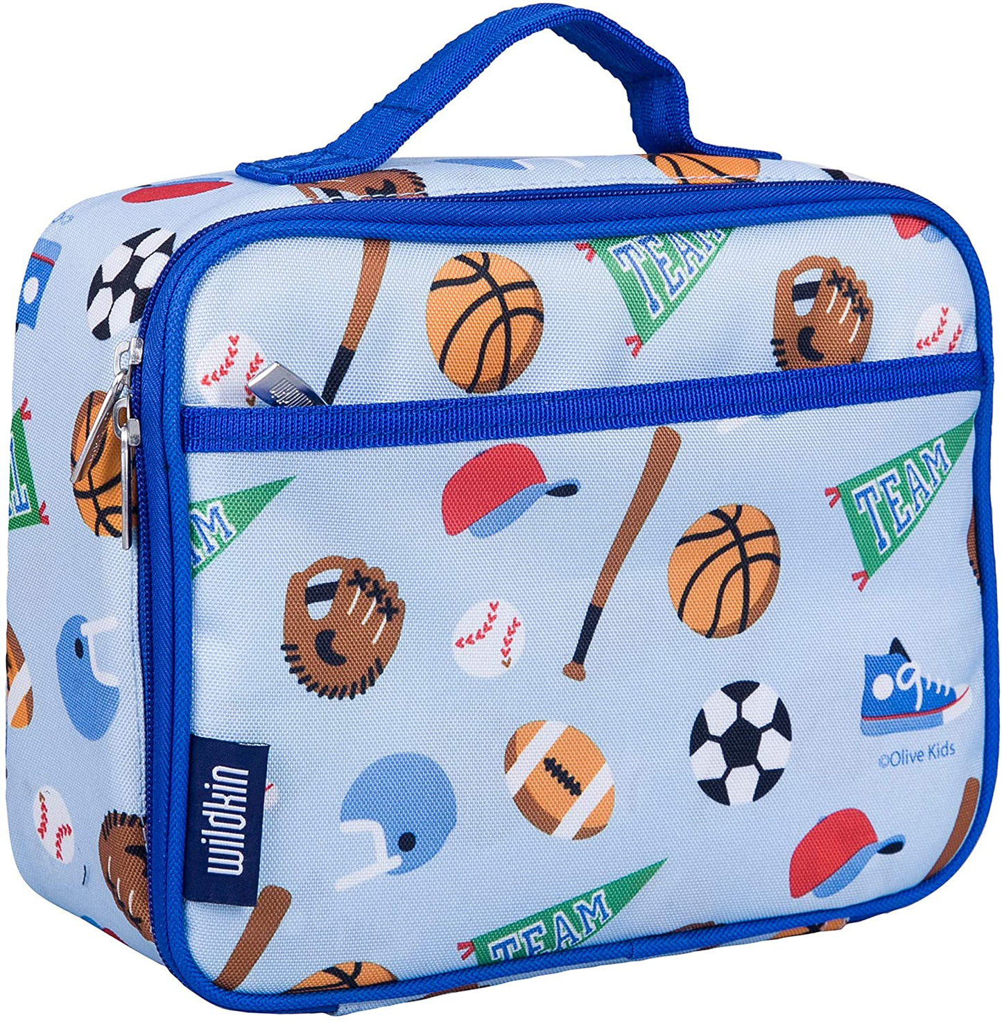 Wildkin Insulated Lunch Box Bag for Boys and Girls Perfect Size for Packing Hot or Cold Snacks for School and Travel, Mom's Choice Award Winner, BPA-free, Olive Kids, Dinomite Dinosaur