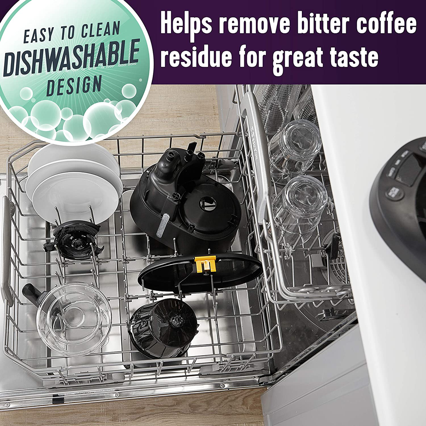 Mr. Coffee 12 Cup Dishwashable Coffee Maker with Advanced Water Filtration & Permanent Filter & Advanced Water Filter Replacement Cartridges, 2 Pack | 60-Day Supply