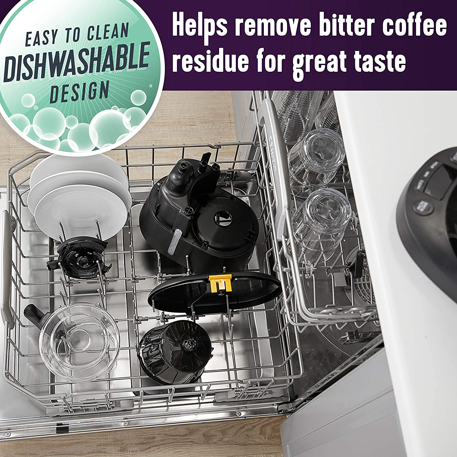 Mr. Coffee 12 Cup Dishwashable Coffee Maker with Advanced Water Filtration & Permanent Filter & Advanced Water Filter Replacement Cartridges, 2 Pack | 60-Day Supply