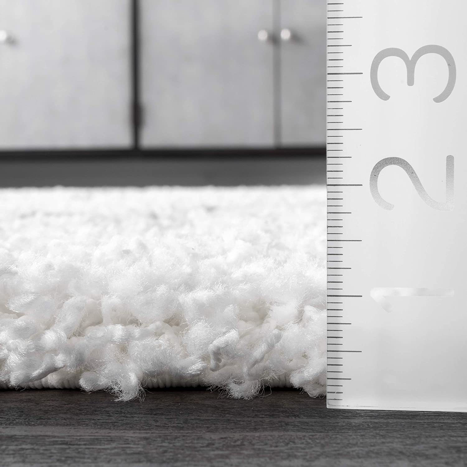 nuLOOM Tess Cozy Soft & Plush Modern Area Rug, 6' Round, White
