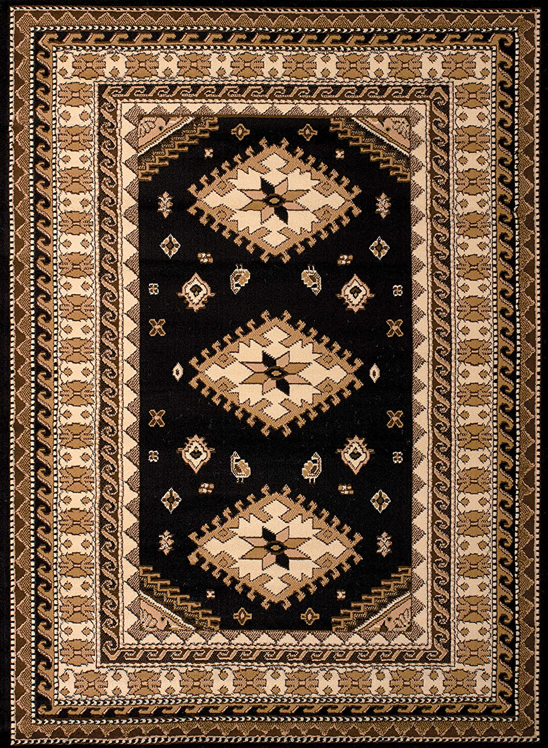 United Weavers of America Dallas Tres Rug, 2 x 3', Black