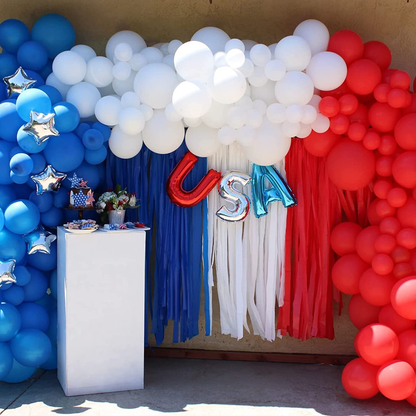6 Pack Crepe Paper Streamers - 492ft (1.8 Inch x 82 Ft/Roll)