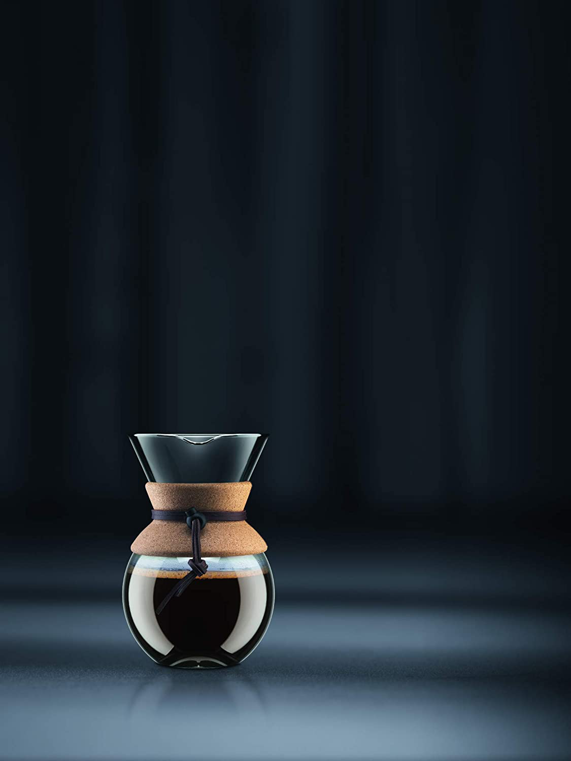 BODUM Pour Over Coffee Maker Grip, 8 Cup, 34 Ounce, Double Wall Cork