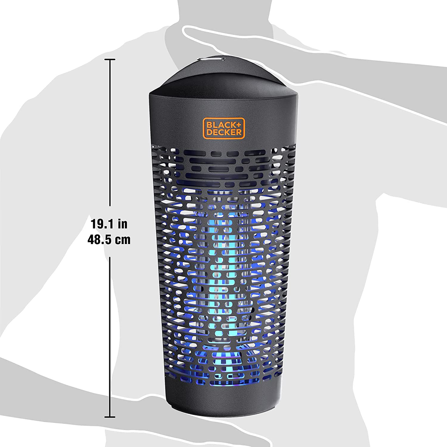 BLACK+DECKER Outdoor Electric UV & Killer for Flies, Mosquitoes, Gnats & Other Small to Large Flying Pests Half Acre Coverage for Home, Deck, Garden, Patio, Camping & More