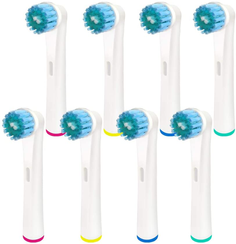 4 or 8 Pack Replacement Toothbrush Heads - Compatible with Oral-B Braun Electric Toothbrush