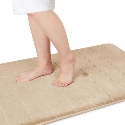 Memory Foam Bath Mat Rug, Comfortable, Soft, Super Water Absorption, Machine Wash, Non-Slip for Bathroom 
