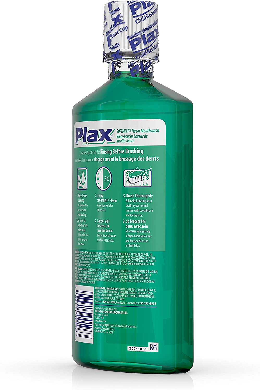 Plax Advanced Formula Plaque Loosening Rinse Softmint Flavor 24 Fl Oz