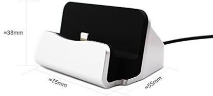 iPhone Compatible Charging Dock Station, 8-pin Charging Dock Compatible with Apple iPhone 8, iPhone X, iPhone 7/7 Plus 6 6S Plus 5 5S