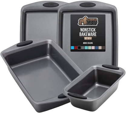 Multipack Gorilla Grip Bakeware Sets, Nonstick, Heavy Duty Carbon Steel