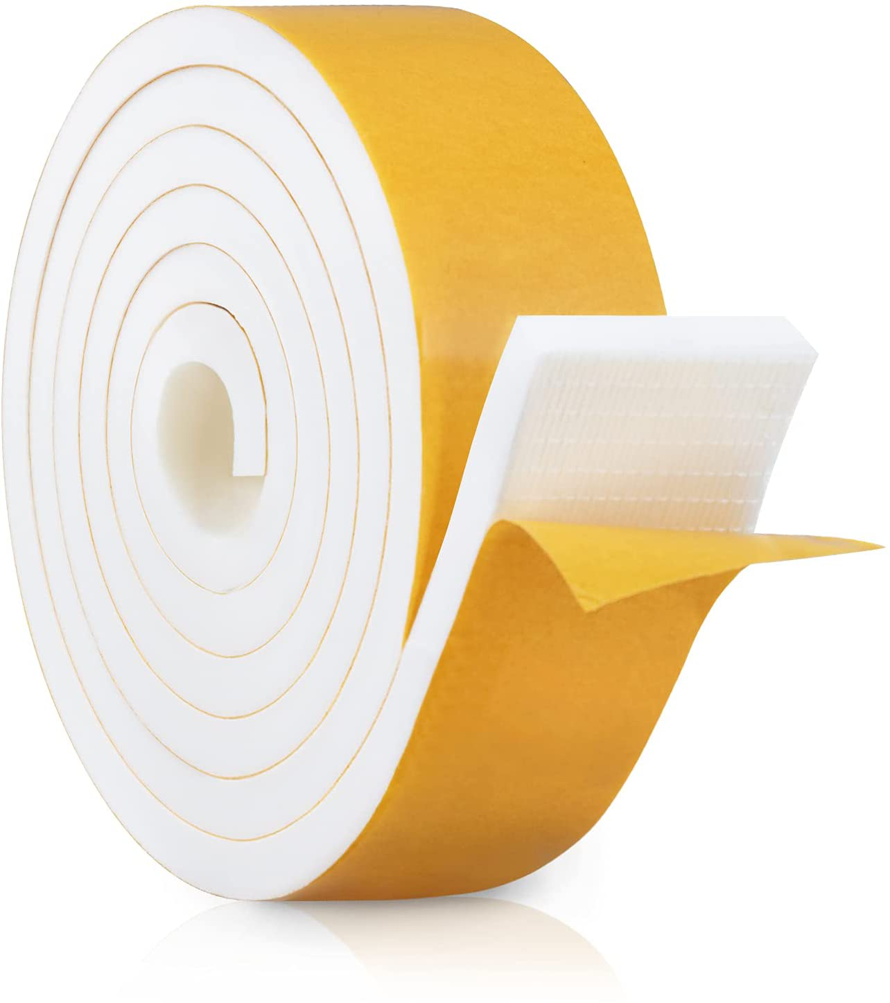 Weather Stripping Door Seal Strip with Self Adhesive Foam Tape Soundproof Door Draft Stopper for Doors Windows and Shower Glass Gaps