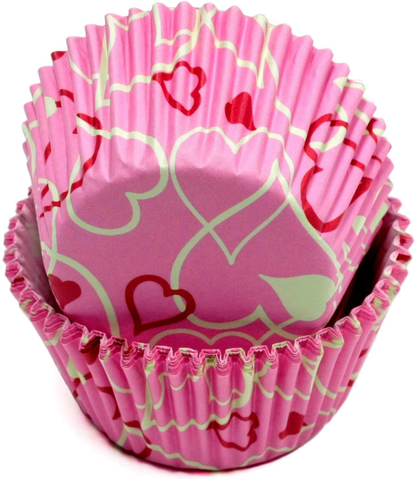 Chef Craft 50 Count Cupcake Liners, One Size, Red/Orange/Yellow/Pink/Blue