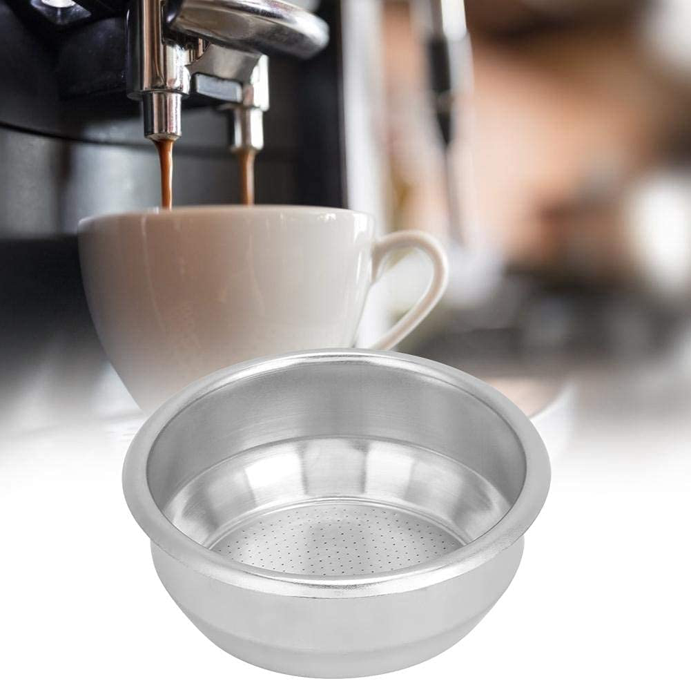 Espresso Filter Basket 58mm, Single Layer Double Doses Stainless Steel Filter Basket, Coffee Maker Accessories