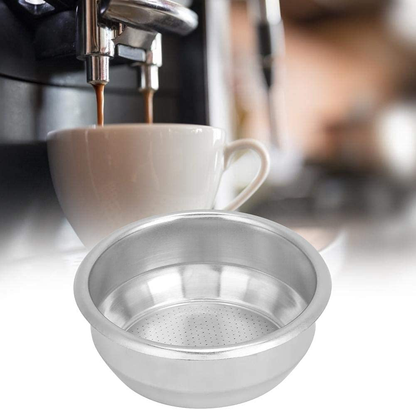 Espresso Filter Basket 58mm, Single Layer Double Doses Stainless Steel Filter Basket, Coffee Maker Accessories